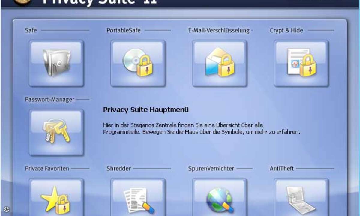 Alle Steganos-Produkte, wie die Privacy Suite 11, sind weiterhin erhältlich, inklusive technischer Unterstützung.