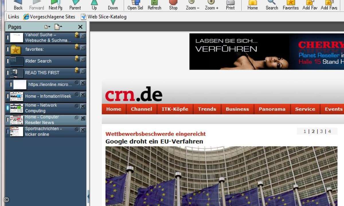 Macht Schluss mit angeblich altmodischen Tabs: der kostenpflichtige Browser Irider.