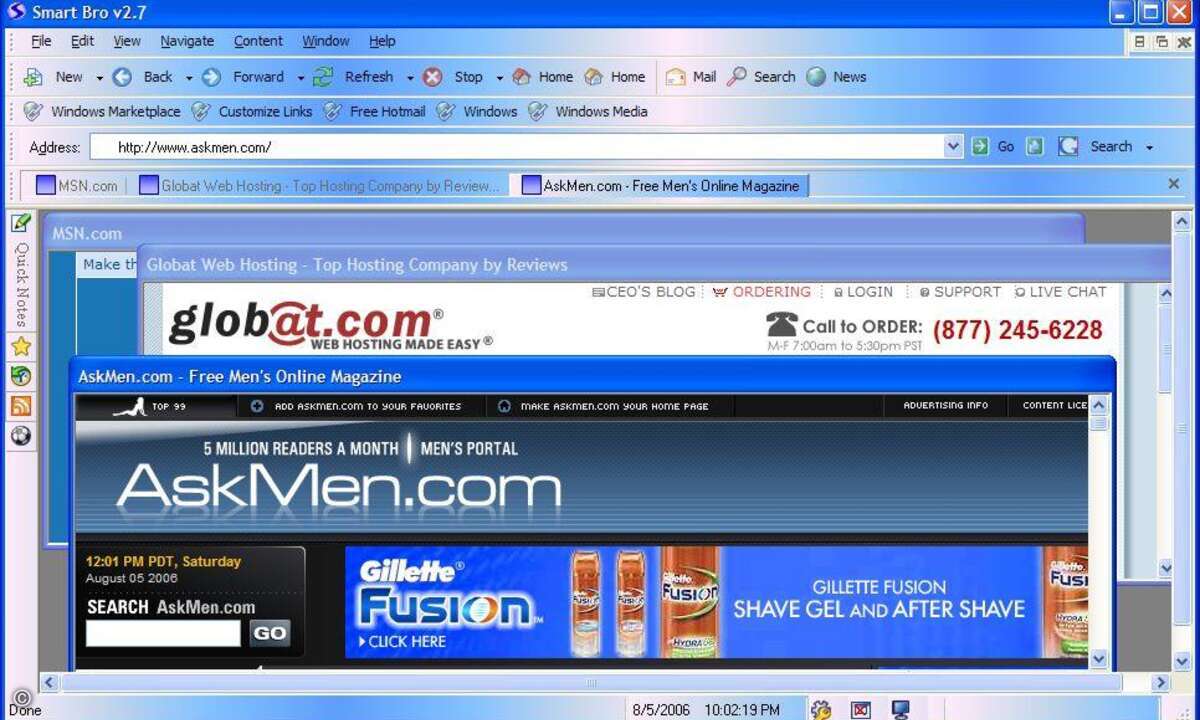 Back to 2007: Damals war Smart Bro ein innovativer Browser, heute ist er etwas für Nostalgiker.