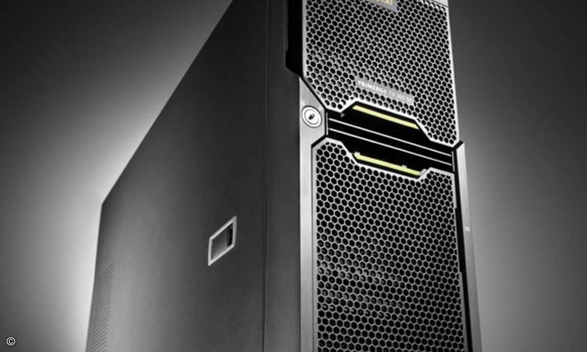 Fujitsu schickt unter anderem den Primergy TX300 S6 ins Rennen.