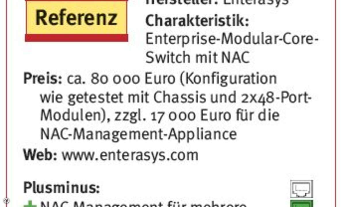 Der Core-Switch S4 von Enterasys machte im Test einen guten Eindruck.
