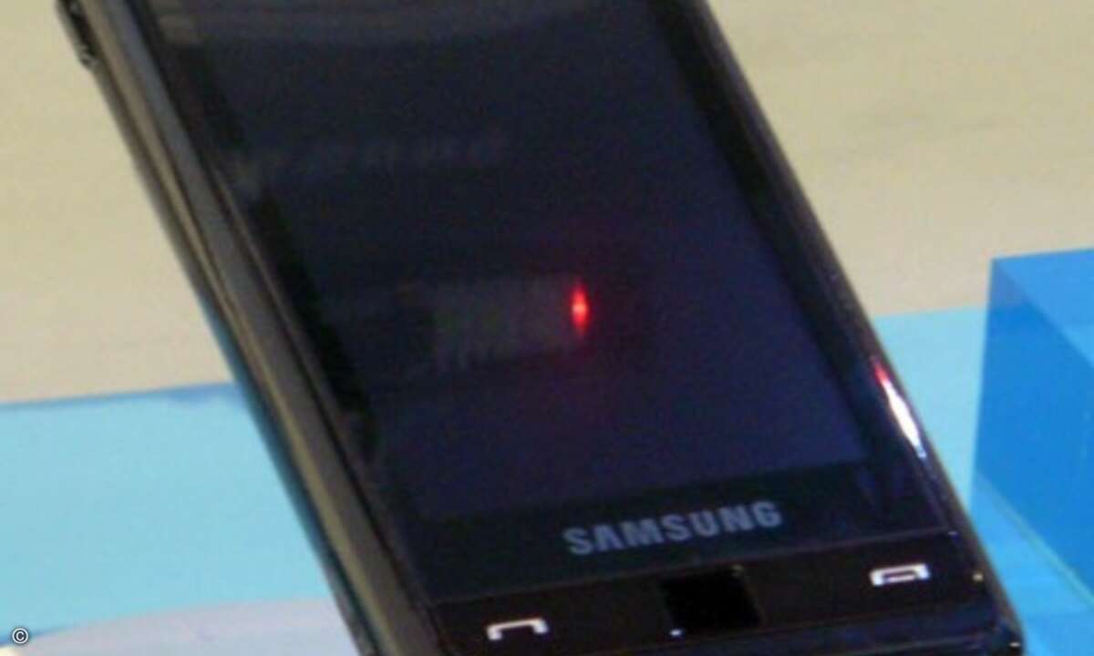 Der Prototyp des LTE-Smartphone SCH-r900 von Samsung.