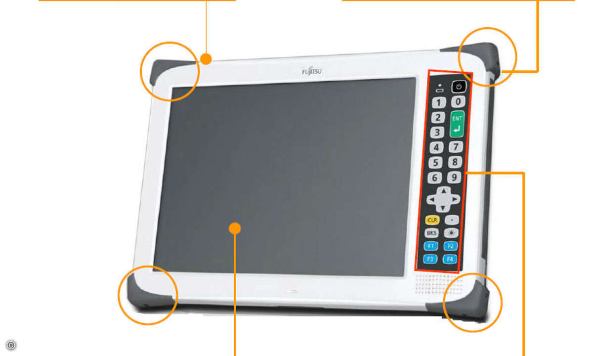 Auch ein portabler Rechner mit Touch-Screen: das TeamPad 700 von Fujitsu.