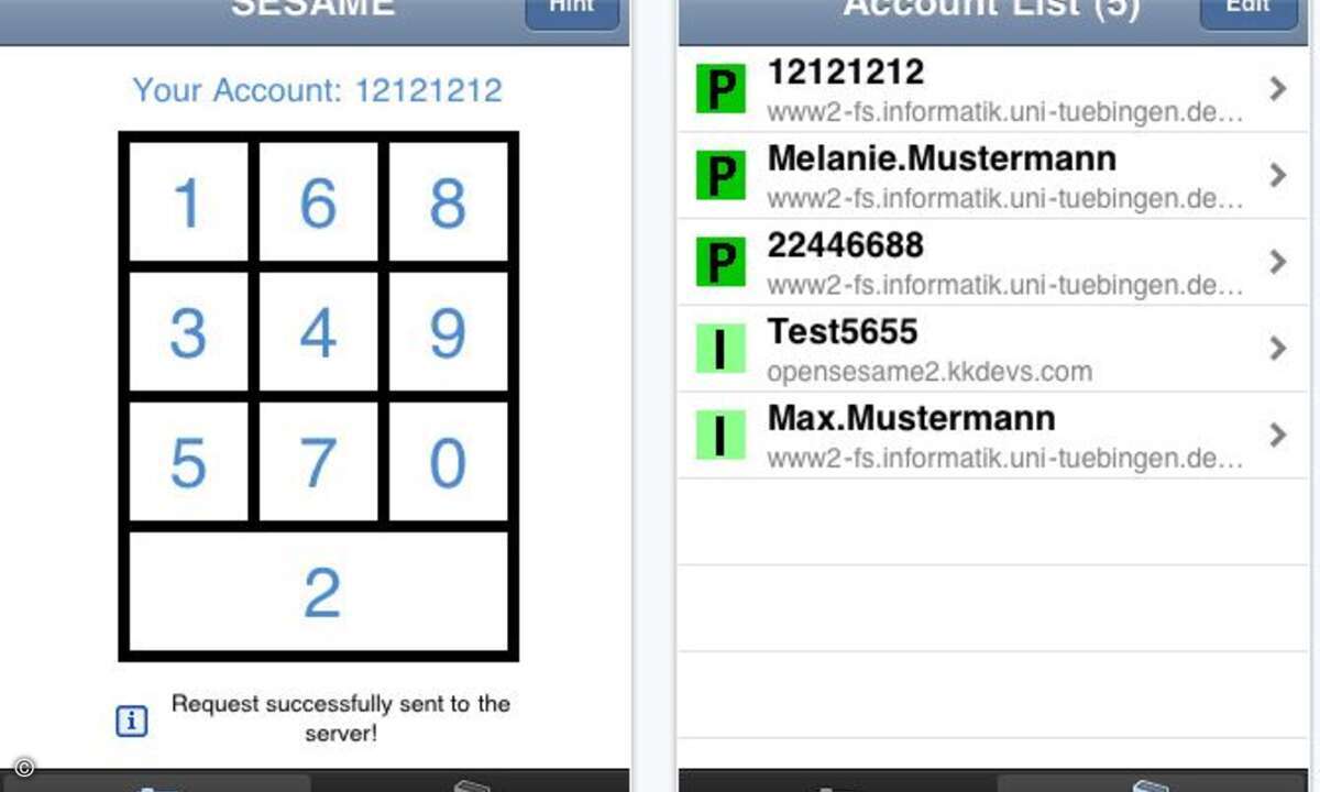 Die Forscher haben eine Open-Sesame-App für das iPhone entwickelt.