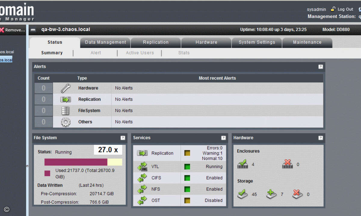 Die Kommandozentrale: Über das Dashboard des GDA steuert der Administrator die Backup-Prozesse in bis zu 270 Außenstellen.