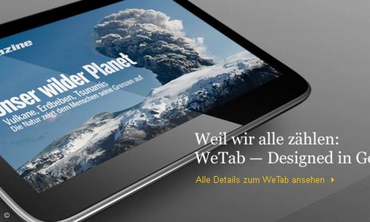 Aus dem Wepad hat Neofonie beziehungsweise die Wetab GmbH ein Wetab gemacht.