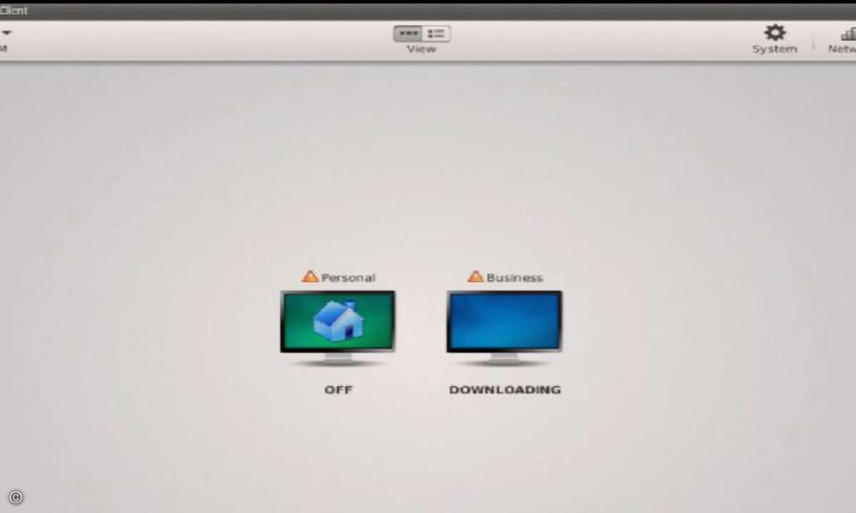 Mit Citrix Xen Client kann ein User einen privaten und einen Firmen-Rechner auf seinem Notebook einrichten. Beide arbeiten völlig unabhängig voneinander.