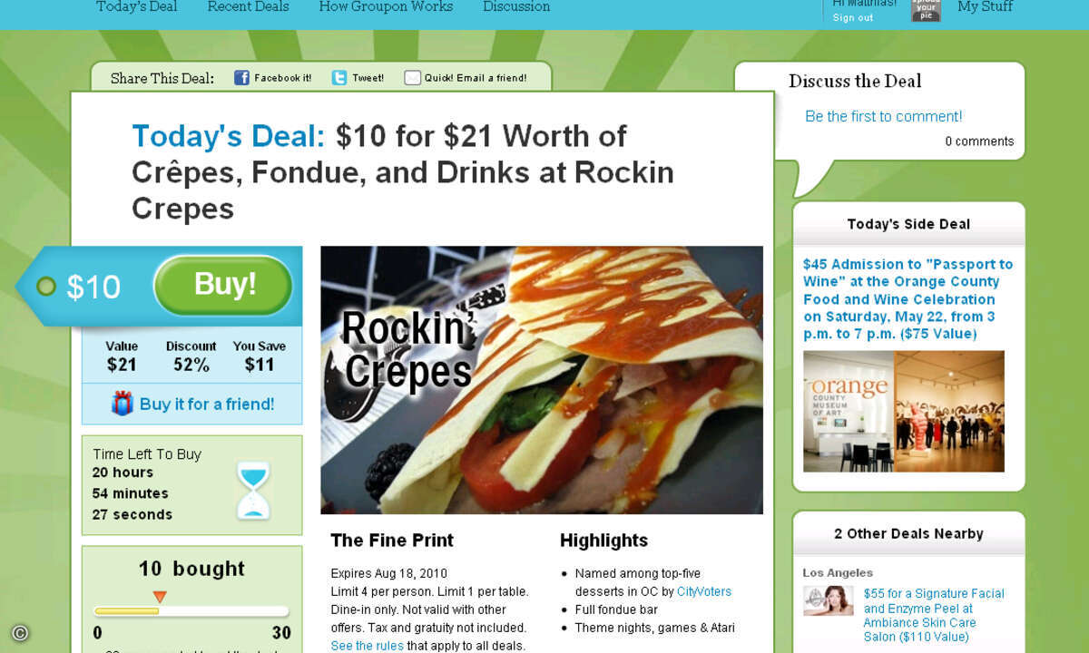 Das Original: Die Shopping Community Groupon