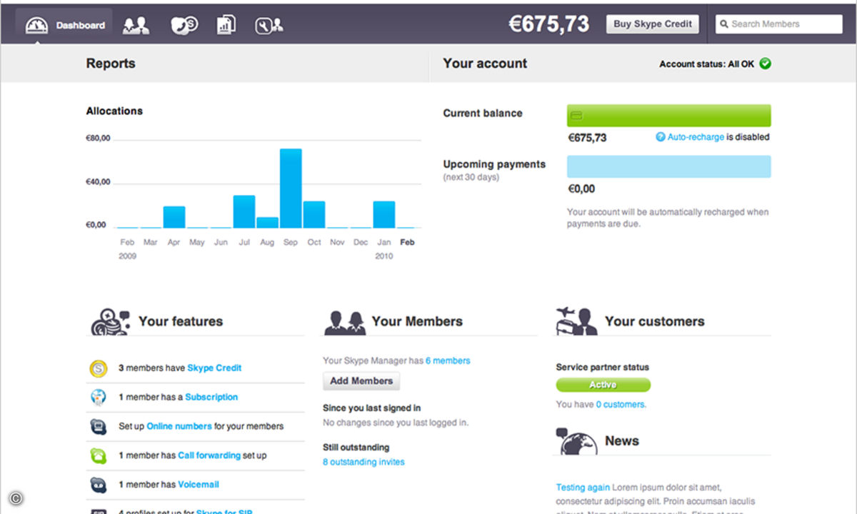 Mit Skye Manager kann ein IT-Verwalter User-Accounts und Skype-Guthaben verwalten. Zudem stehen Analysefunktionen zur Verfügung.