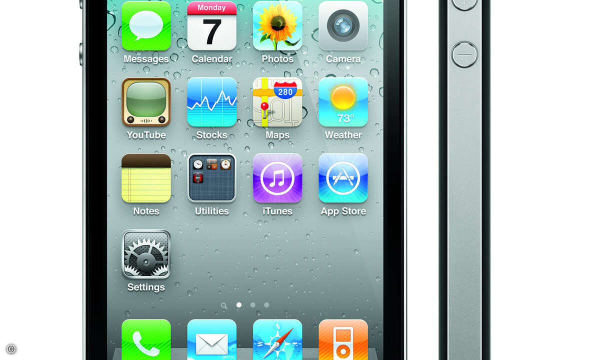 Das iPhone 4 ist mit 9,3 Millimetern das dünnste Smartphone aller Zeiten