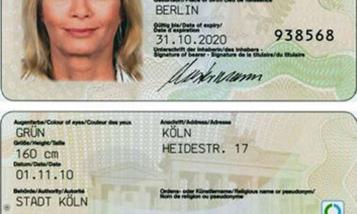 So sieht der neue Personalausweis aus. (Fotos können variieren.)