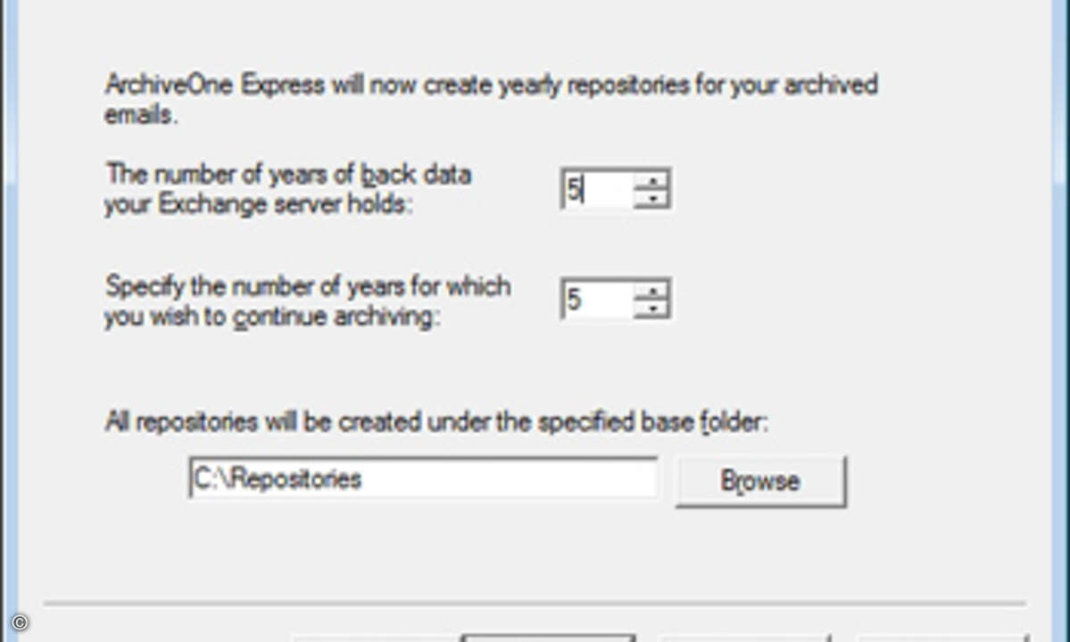 Bei Archive One Express hat der Hersteller auf eine einfache Konfiguration Wert gelegt.