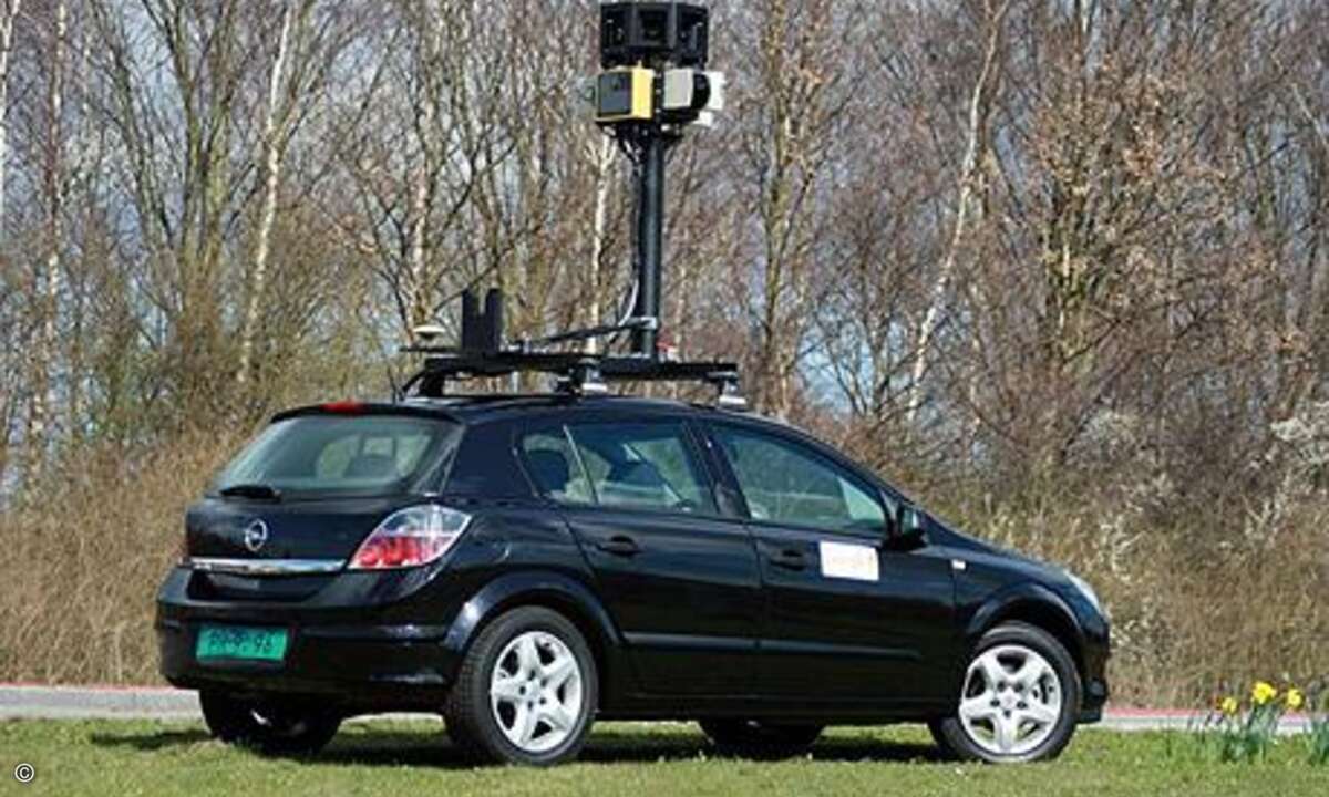 Mit solchen Fahrzeugen schießt Google nicht nur Fotos von Straßen und Gebäuden, sondern erfasst auch Wireless LANs.