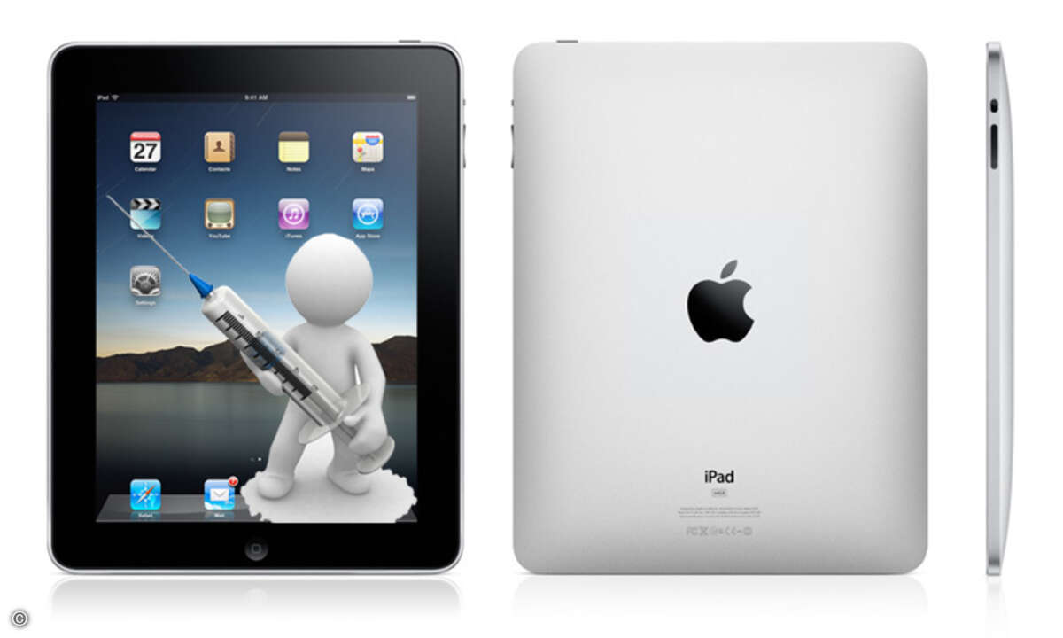 Experten sind überzeugt, dass der Erfolg des iPads weitere Angriffe auslösen wird. (Bild: Montage / Apple / ioannis kounadeas, fotolia.com)
