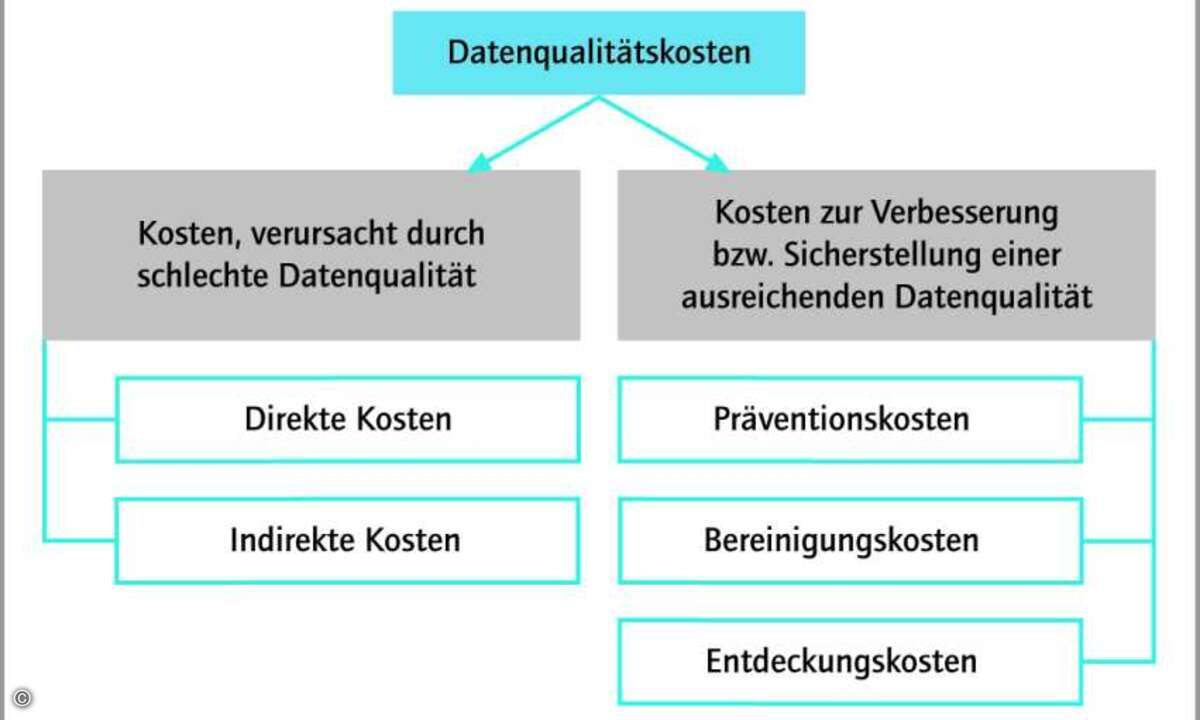 Aufteilung der Datenqualitätskosten. Quelle: Capgemini sd&m