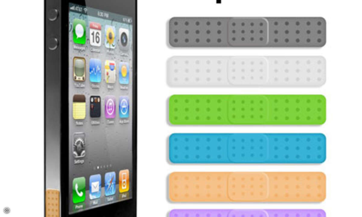 Eine Hülle, kein Pflaster, will Apple dem iPhone 4 spendieren.