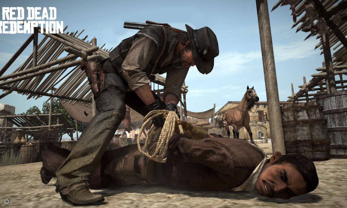 Auf den Konsolen herrscht weiterhin der Wilde Westen in Red Dead redemption. (Bild: Rockstar Games)