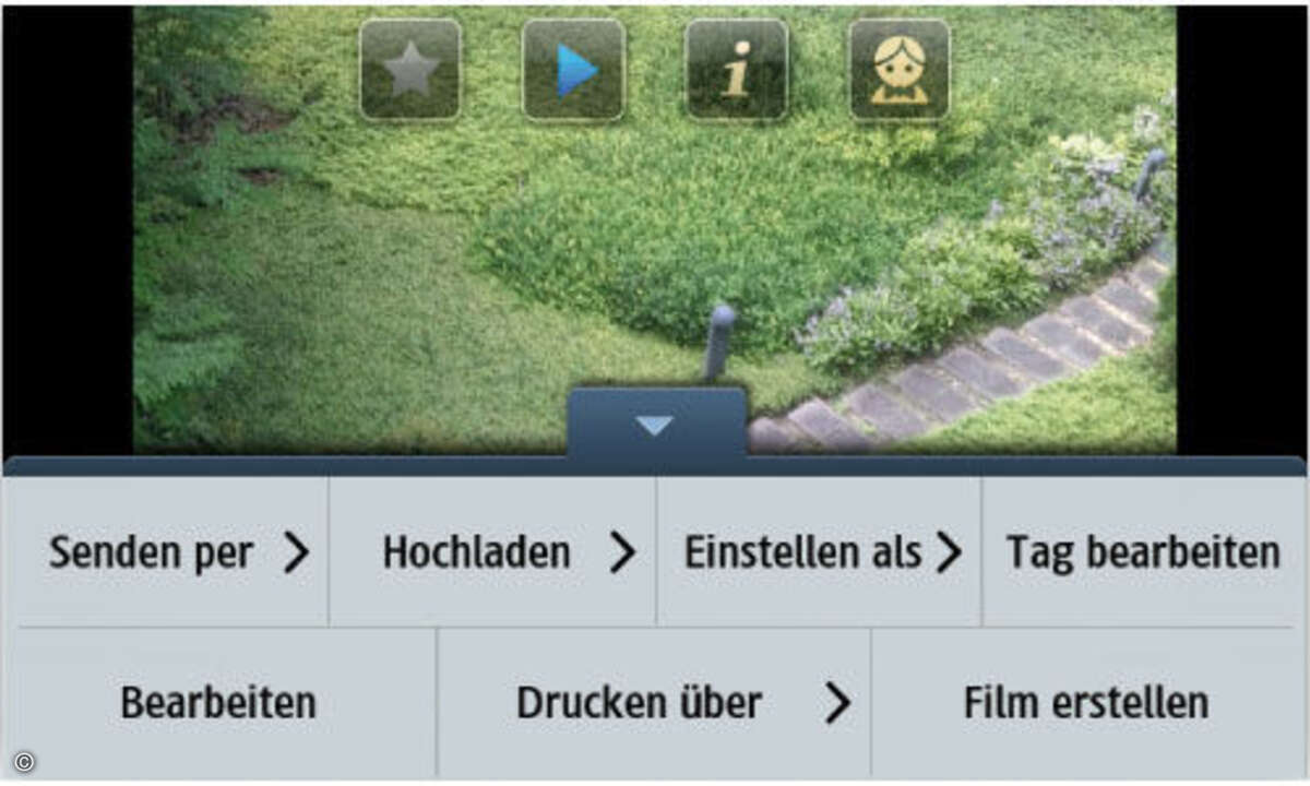 Bada gibt viele Möglichkeiten zur Weiterverwendung von Bildern vor.