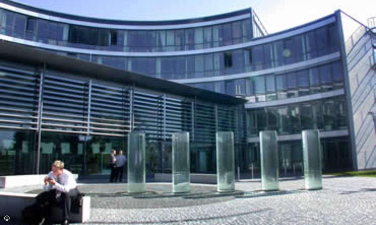 Der Microsoft-Sitz in Unterschleißheim bei München