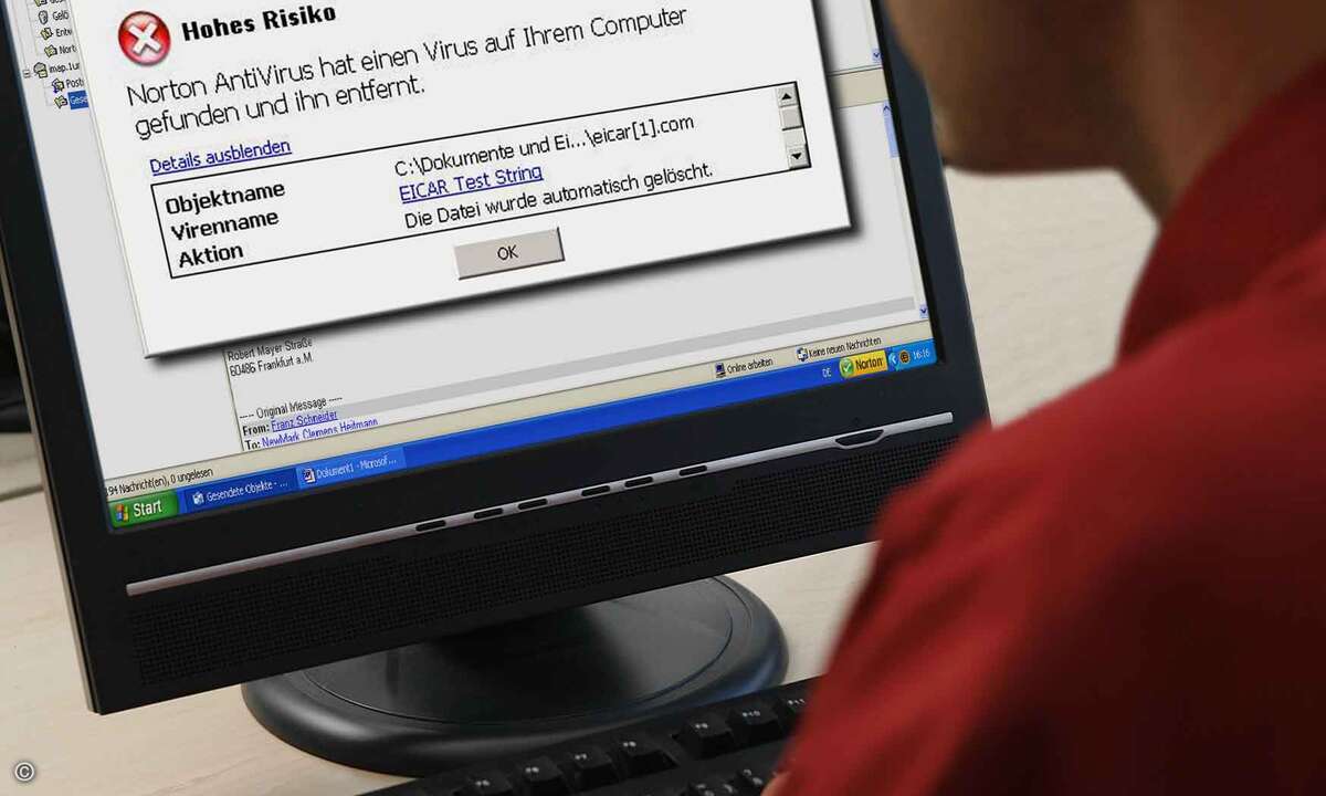 Viruswarnung: Hacker infizieren PC oft unbemerkt (Foto: Symantec)