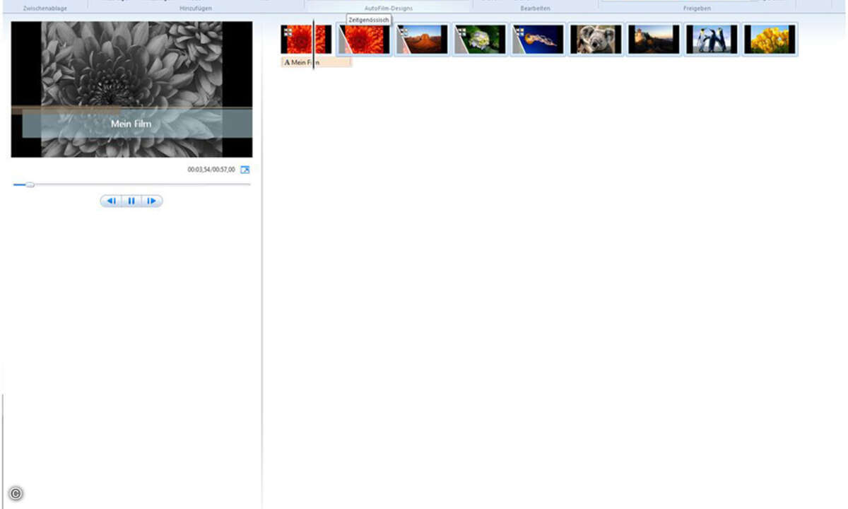 Auto Film Designs - mit einem Klick zum Video