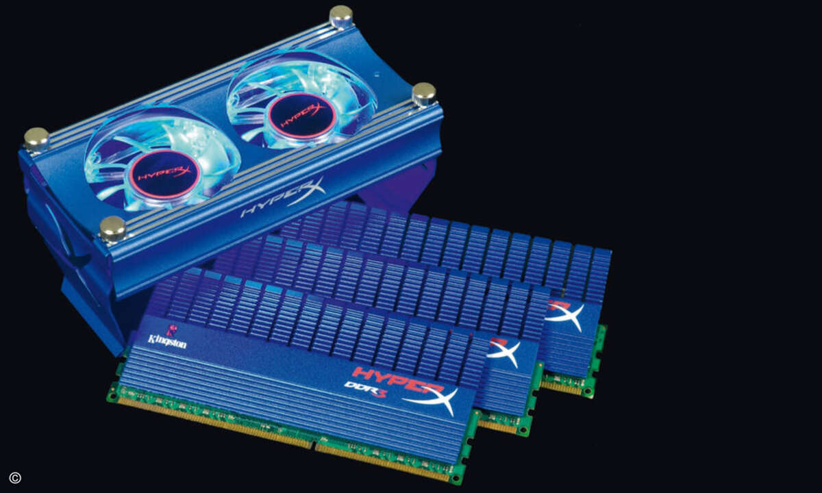 High-End-Speicher mit extremen Taktraten sehen spektakulär aus, bringen aber in normal getakteten Systemen nur einen sehr geringen Leistungsgewinn.