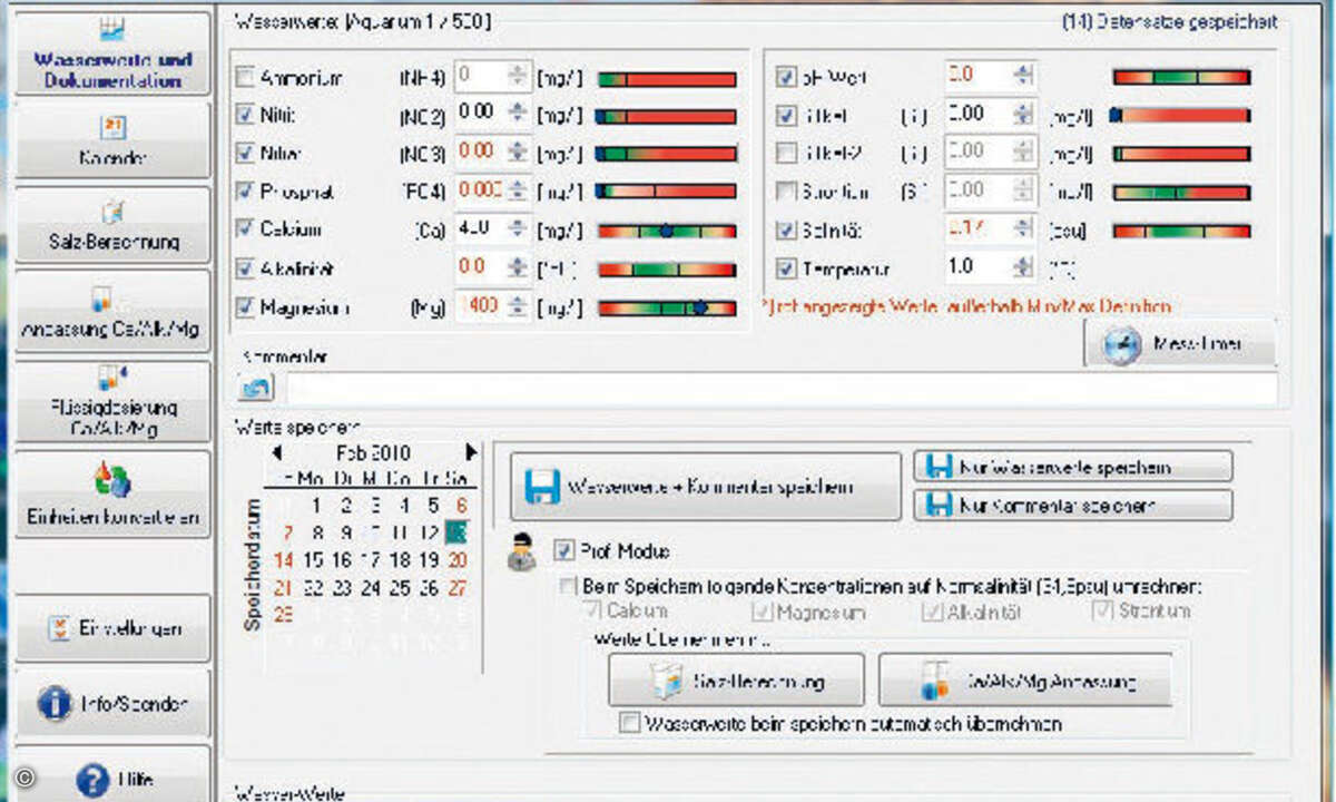 Macht Fische glücklich: Der AquaCalculator