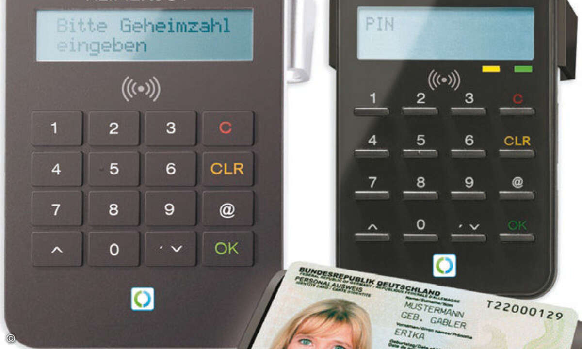 Die verschiedenen Lesegeräte für den ePerso vom Hersteller Reiner SCT mit und ohne eigene Tastatur.