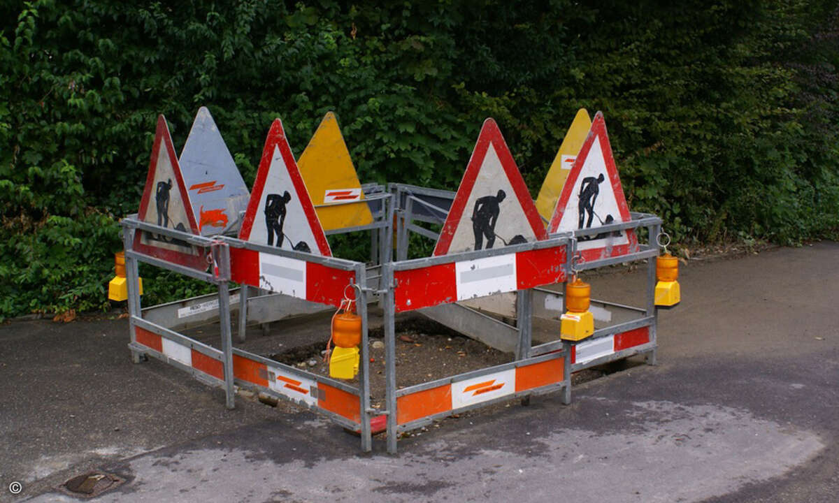 Vorsicht Baustelle. Bei fast jedem Stadtkämmerer gehen da die Alarmleuchten an.