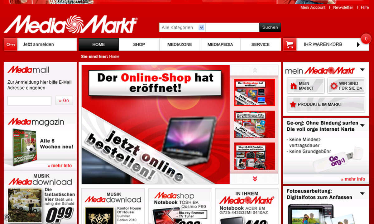 Nachdem Vorbild von Testläufen wie hier in Österreich sollem Media Markt und Saturn zu Multichannel-Anbietern werden