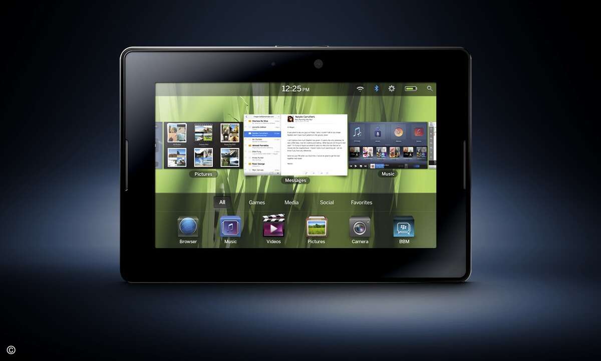 Vorangekündigter Tablet-PC »Blackberry PlayBook«: Noch ergeben LTE-Tablets in Deutschland wenig Sinn. (Foto: RIM)