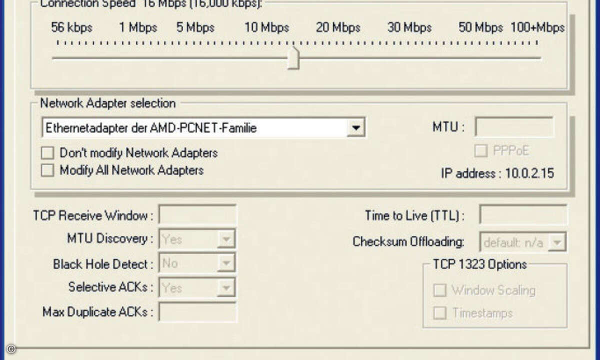 Surf-Tuning: Tools wie der SG TCP Optimizer helfen beim Einstellen der Internet-Parameter.