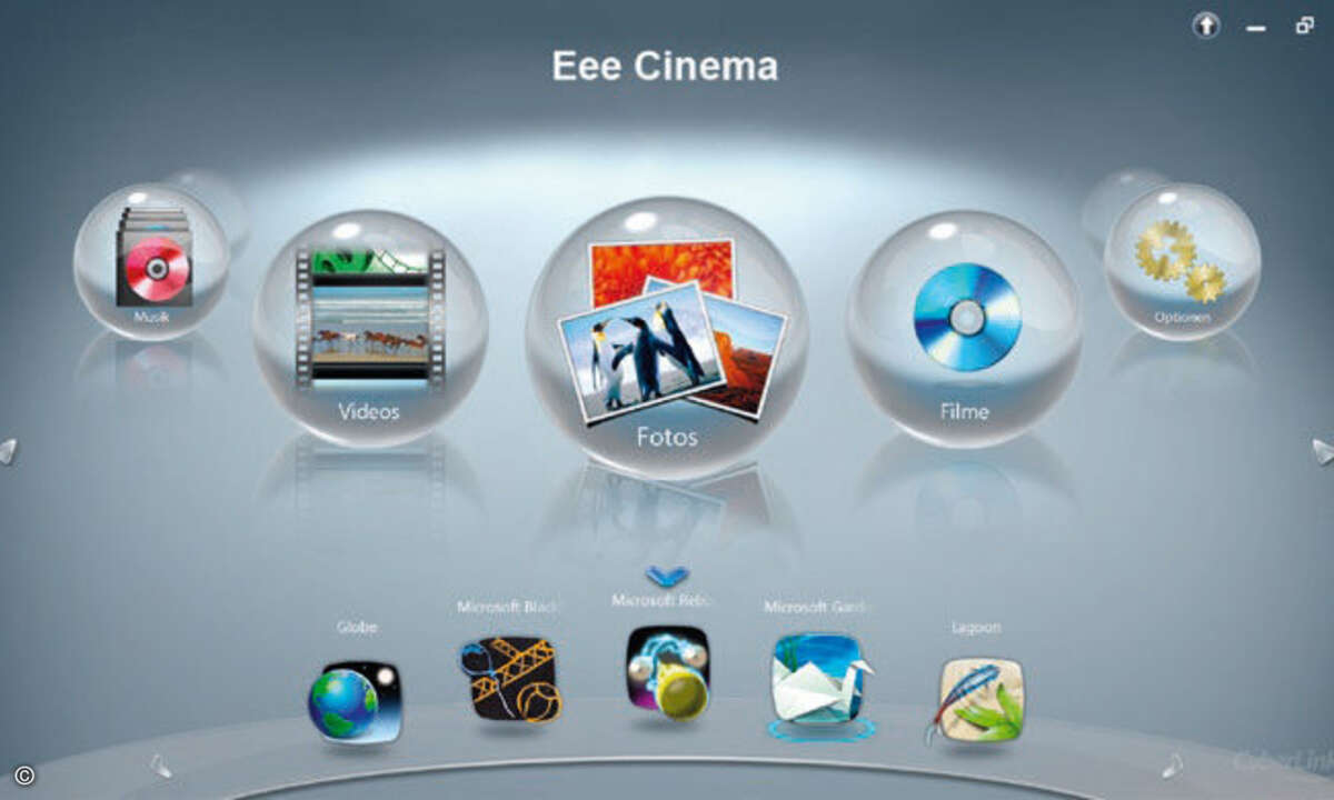 Der ASUS kommt mit CyberLink PowerCinema als Lizenzversion.