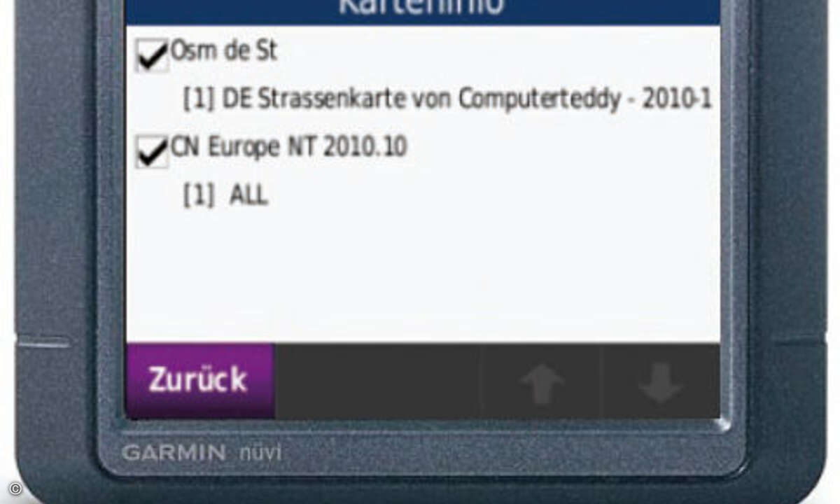 Die Adresseingabe bei OSM-Karten ist etwas mühsamer, dafür ist die Karte gratis