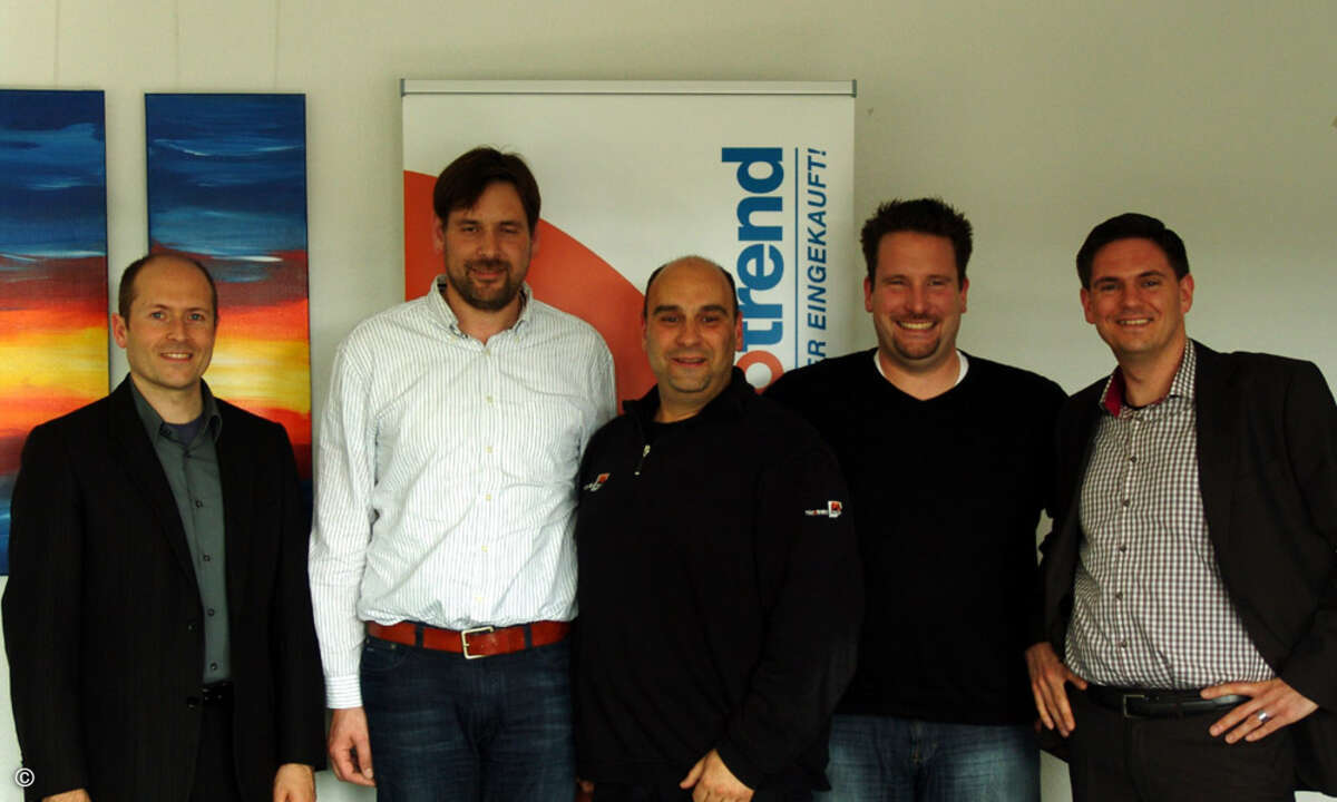 Synaxon-Vorstand Andreas Wenninger mit dem neuen Microtrend-Beirat bestehend aus (v.l.): Dirk Sidowski (Entrance Computer GmbH & Co. KG, Hiddenhausen), Sami Tubaileh (EDV-Partner & Computervertriebs GmbH, Sendenhorst), Christian Kordt (Pixelp