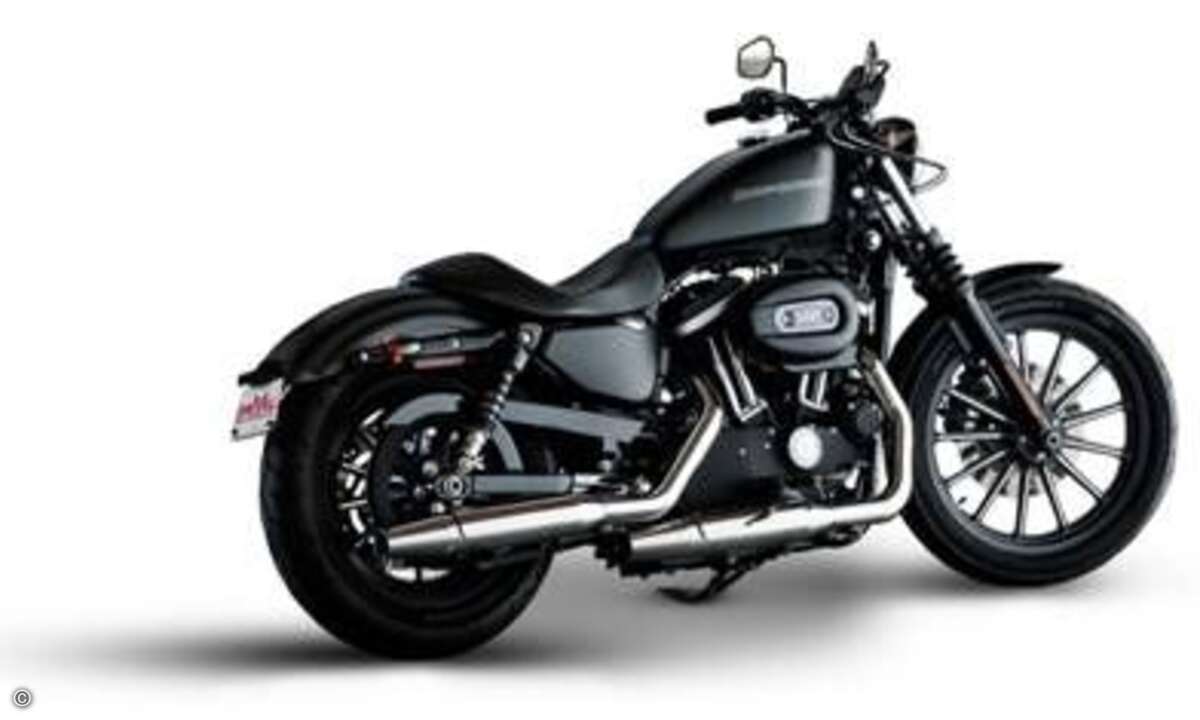 Hauptpreis bei der Get Visions-Tombola: eine Harley Davidson 883 Iron