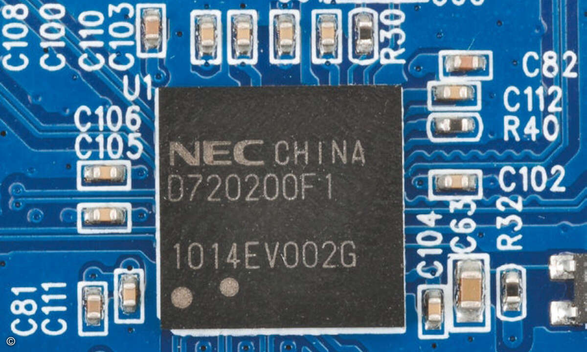Der NEC/Renesas μPD7202000 derzeit einer, der zertifizierten USB-3.0-Controllchips im Handel.