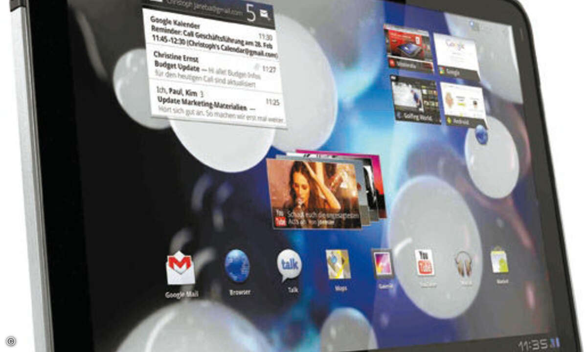 © PC Magazin Motorola hat mit dem Xoom das erste And-roid-3.0.Tablet auf den Markt gebracht.