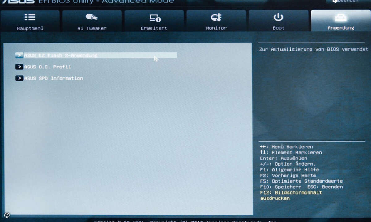 Über den Setup-Screen einer UEFI-Firmware können auch EFI-Applikationen aufgerufen werden. Sie können auch auf der Festplatte liegen.