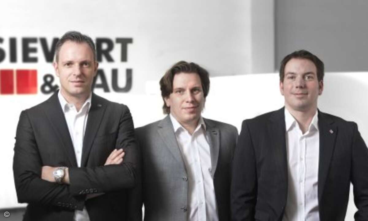Die S&K-Geschäftsführung: Björn Siewert, Holger Kau und Oliver Kau
