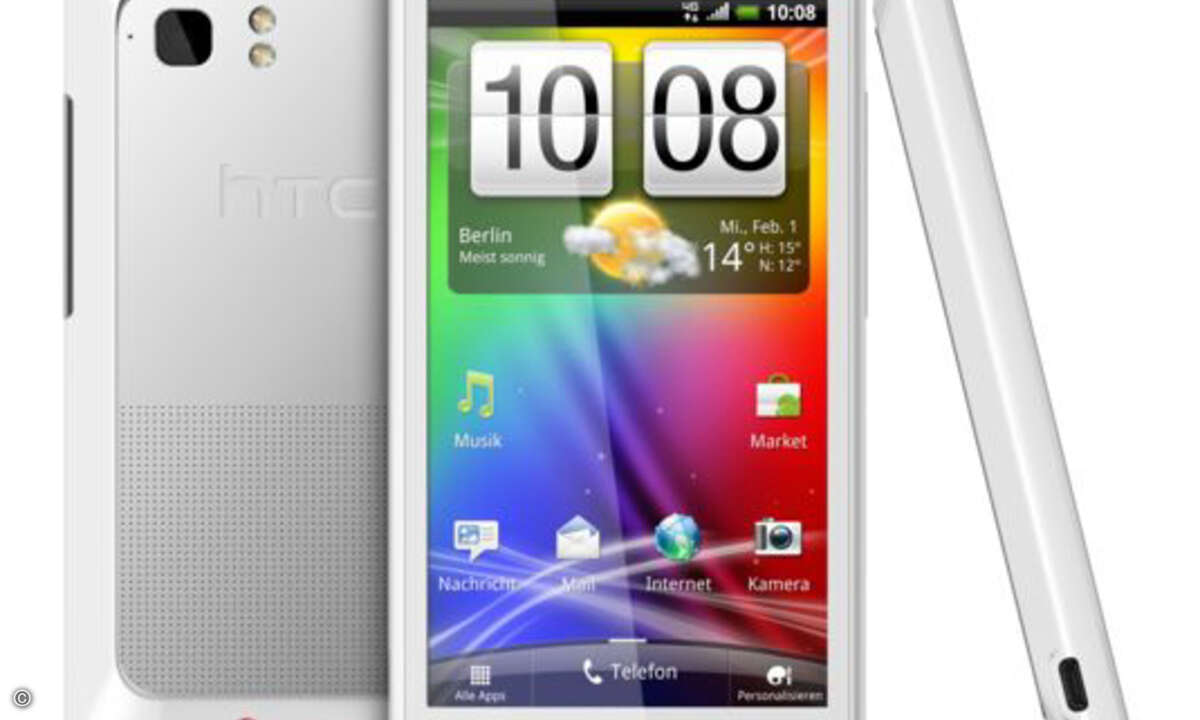 Die gewöhnungsbedürftige Form ist vor allem dem größeren Akku geschuldet, der für LTE benötigt wird. (Bild: HTC)