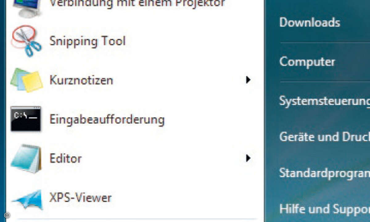 Mit ein paar Klicks positionieren Sie in Windows 7den Aufruf des Download-Ordners fest im Startmenü.