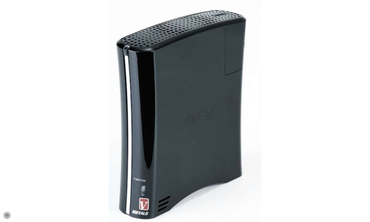 Buffalo LinkStation pro € 250 + einfache Bedienung, kompakte Bauform - UPnP-Server unterstützt kein AVCHD und ist nicht konfigurierbar Gesamtwertung: gut 62 % Preis/Leistung: gut © Josef Bleier, Stefan Rudnick, Hersteller, Archiv
