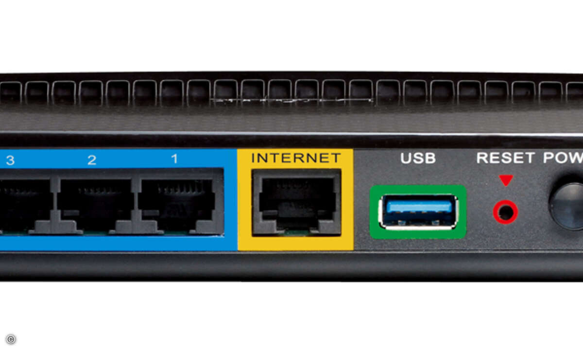 Der DIR-857 bietet ausreichend Anschlüsse. ©D-Link