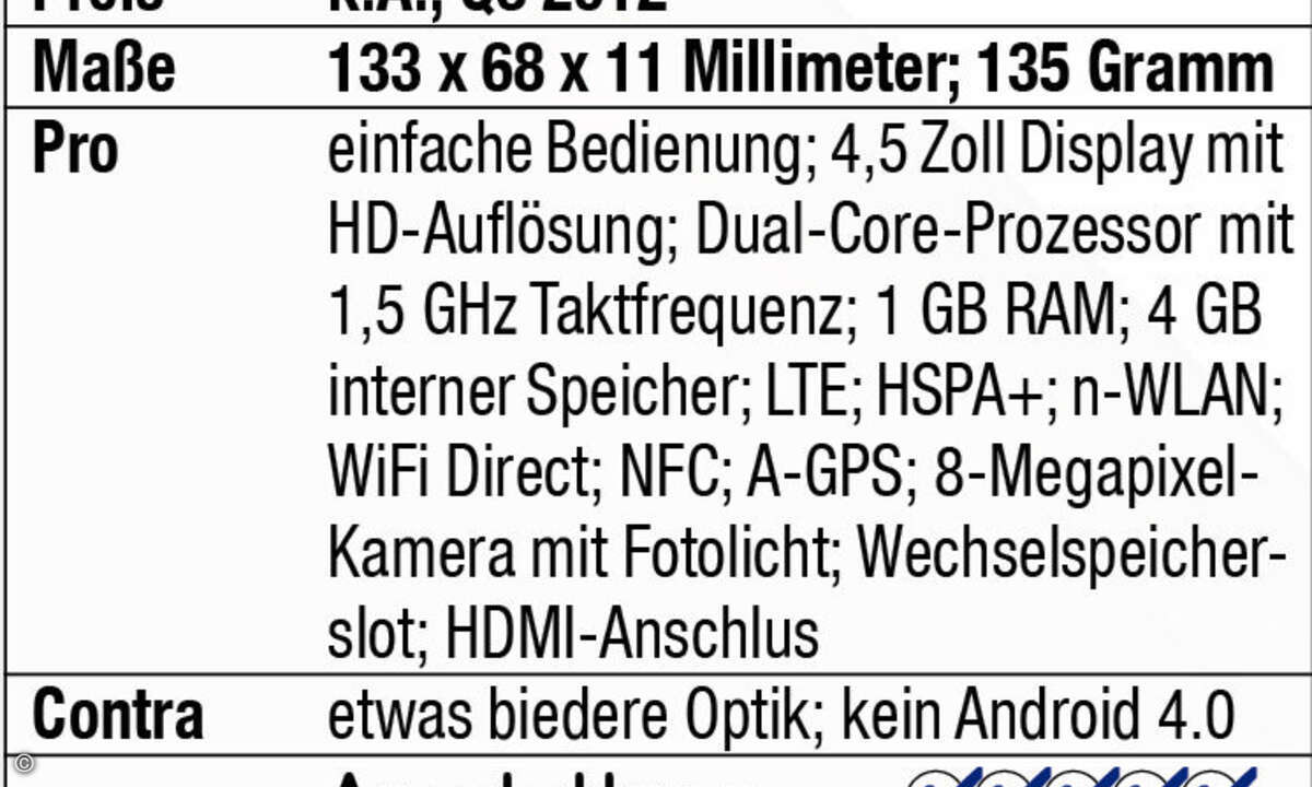 Die connect stellt dem Optimus LTE ein gutes Zeugnis aus.