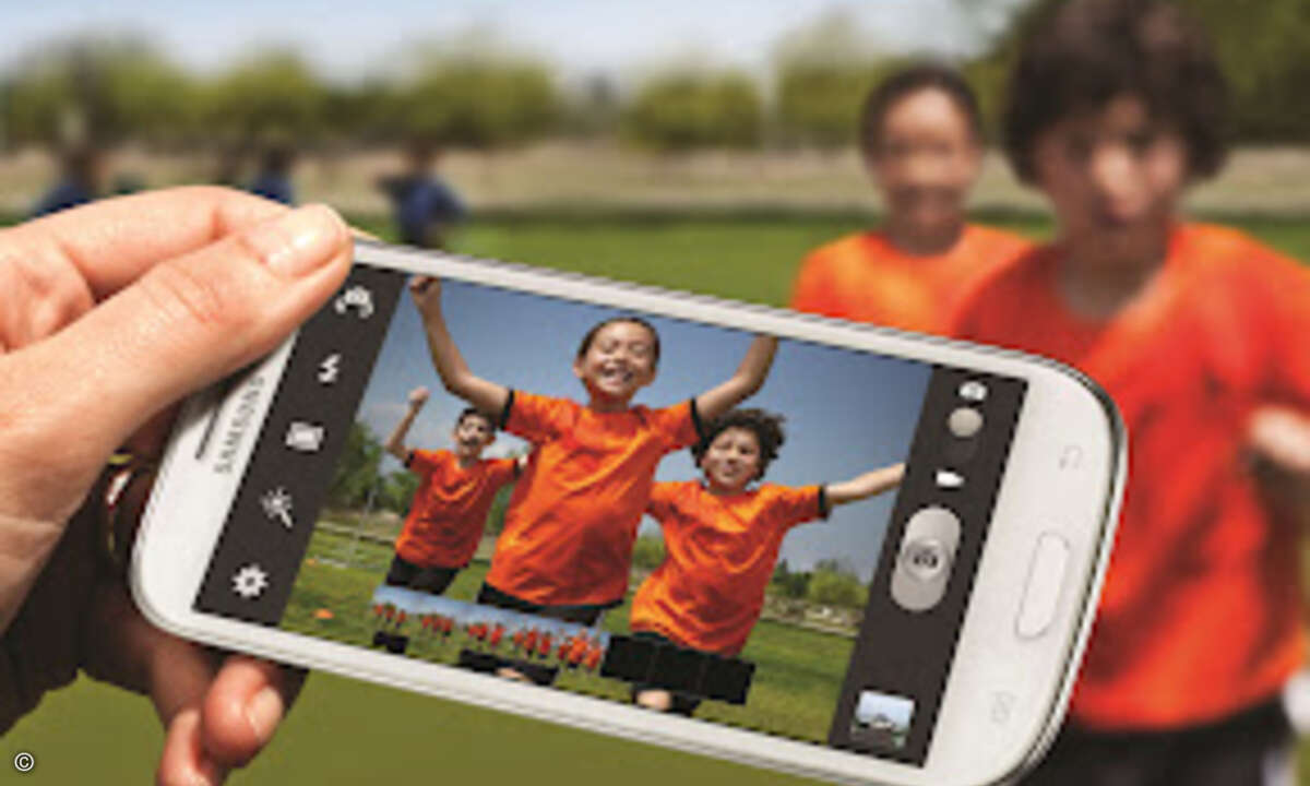Mit dem Galaxy S3 sind Fotos mit 8 Megapixeln und Videos in 1080p möglich ©Samsung