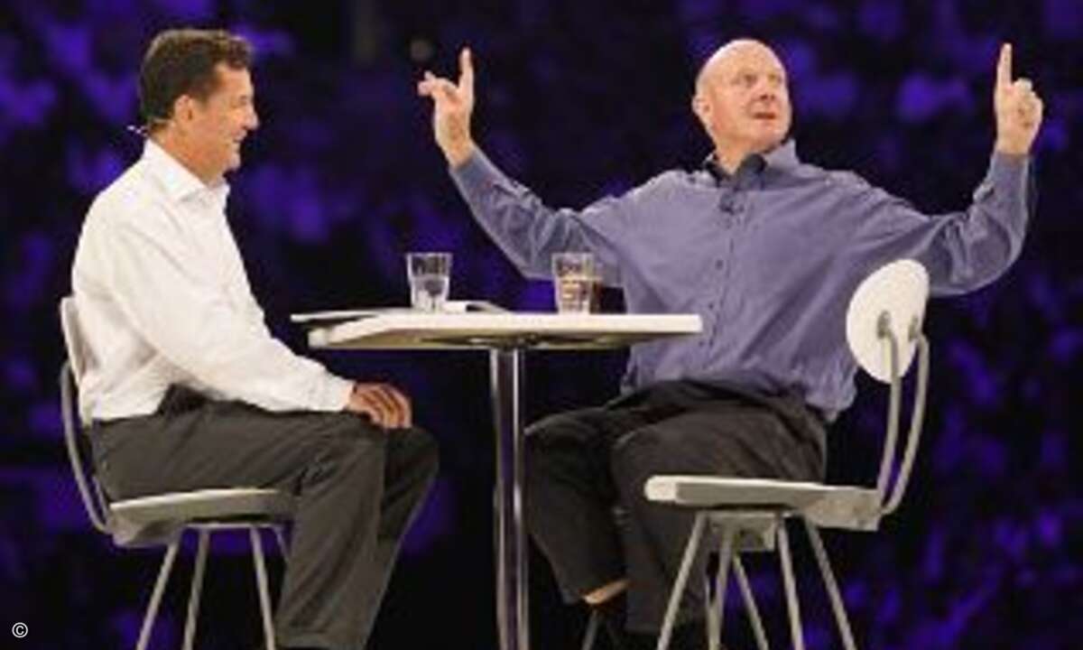 Steve Ballmer:»Das ist das dynamischste und aufregendste Windows seit Jahren und wir ergänzen es durch das dynamischste und aufregendste Office«© Microsoft