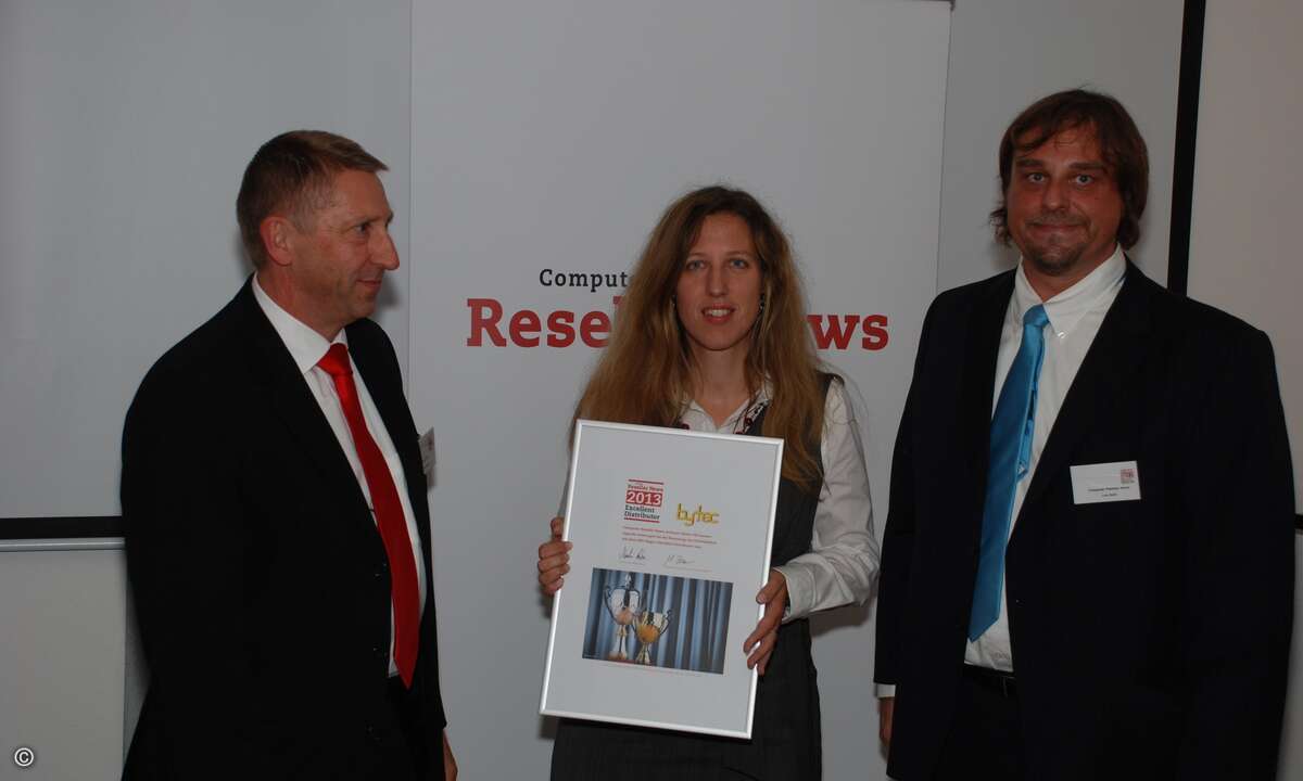 Richard Luft und Ute Kudermann von Bytec (Foto: CRN)