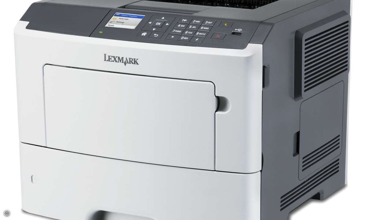 Der 10,9 Zentimeter große Touchscreen soll eine intuitive Bedienung ermöglichen, Bild: Lexmark