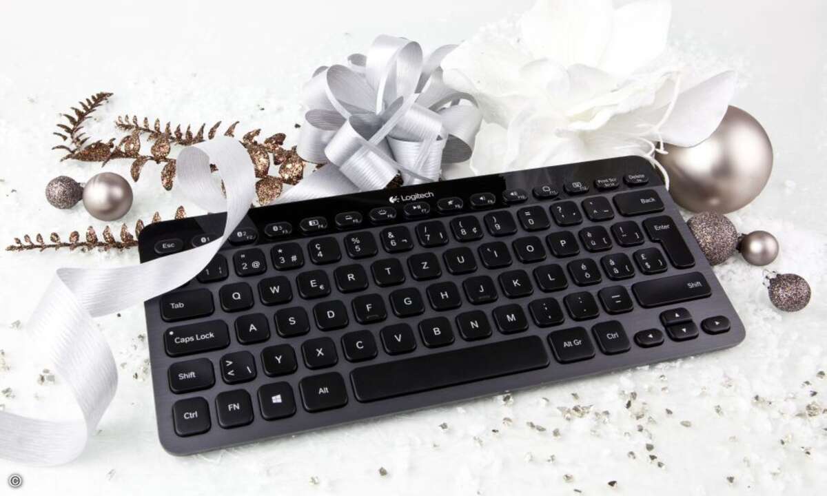 Auf die K810 von Logitech freuen sich die Finger. © Logitech